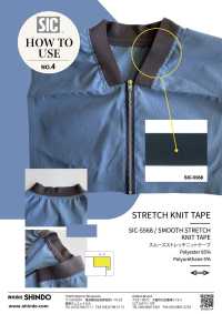 SIC-5568 Nastro In Maglia Elasticizzata A Maglia Circolare Interlock[Cavo A Nastro] SHINDO(SIC) Sottofoto