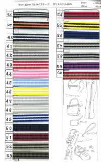 4432 Nastro In Gros Grain A Righe[Cavo A Nastro] ROSE BRAND(Marushin) Sottofoto