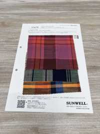 35479 Check Madras In Lastra Di Cotone Tinto In Filo[Tessile / Tessuto] SUNWELL Sottofoto