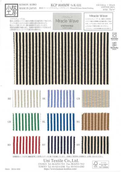 KCP808MW-K-531 80% batista di cotone Stampa Miracle Wave