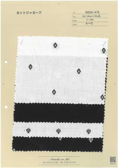 INDIA-478 Jacquard tagliato