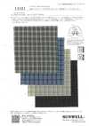 14381 Cotone 50s con finitura lavata artigianale, Dobby open-reed a microquadri