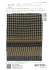 35475 Quadretti vichy e righe in cotone/lino 30s tinto in filo, colore scuro