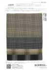 44009 Twill quadrettato rigido in poliestere/rayon tinto in filo 30s