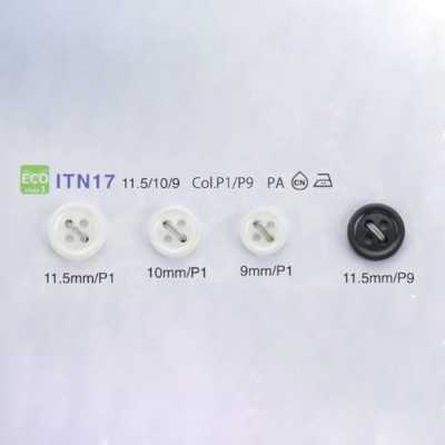 ITN17 Bottone per camicia in nylon resistente al calore / agli urti
