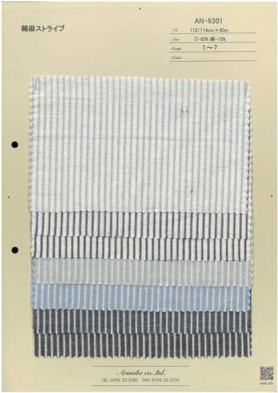 AN-9301 Riga in cotone e lino