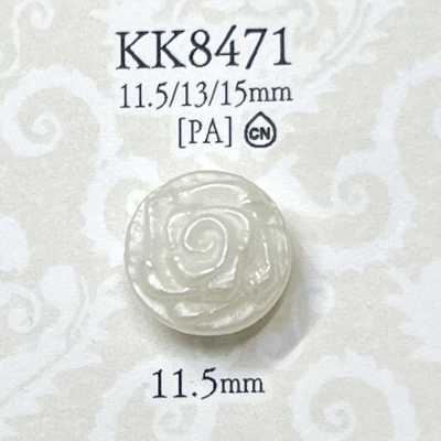 KK8471 Bottone in resina di nylon con gambo a tunnel
