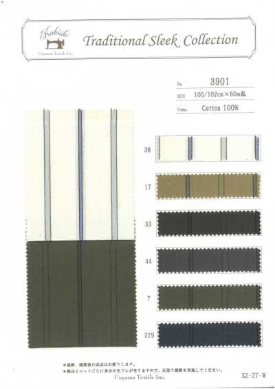 3901 Tessuto per tasche a righe