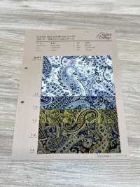 4227 Tessuto A Trama Larga, Elegante, Vintage, Motivo Paisley Grande[Tessile / Tessuto] VANCET Sottofoto