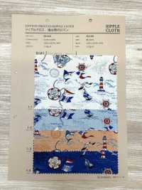 82160 SEVENBERRY® Ripple Cross The Sea Is A Man's Romance Motivo Marino[Tessile / Tessuto] VANCET Sottofoto