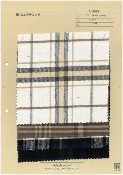 A-8089 Tessuto a quadri Viyella in cotone