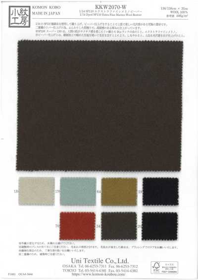 KKW2070-W 1/14 SP110 Beaver merino extrafine