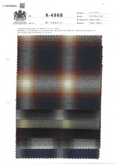 K-4968 Cotone Rayon sfumato peloso