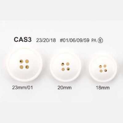 CAS3 Bottone a 4 fori in resina di nylon