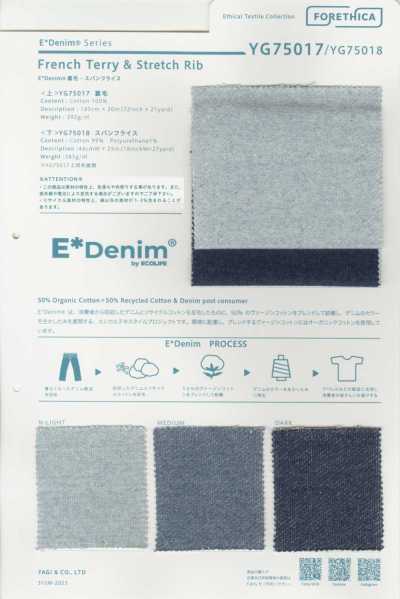 YG75017 E*Denim felpa francese