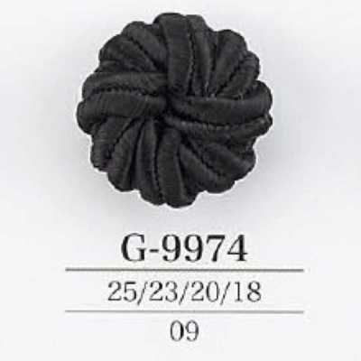 G9974 Bottone con gambo a tunnel in resina cord/nylon