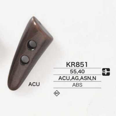 KR851 Bottone duffle in resina ABS