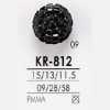 KR812 Bottone con gambo a tunnel in resina acrilica
