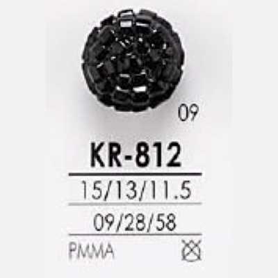 KR812 Bottone con gambo a tunnel in resina acrilica