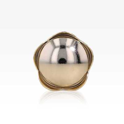 MA2256 Bottone con gambo ad anello semicircolare in ottone