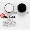 NA6648 Bottone quadrato con gambo a semianello in resina di nylon/resina ABS