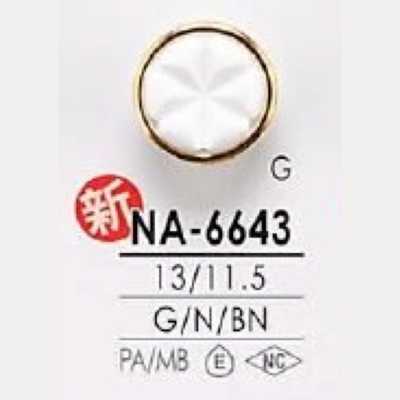NA6643 Bottone con gambo a tunnel in resina di nylon/ottone