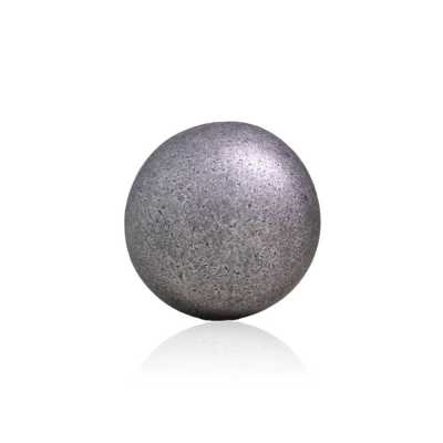 OBU4899 Bottone a gambo ad anello semirotondo in metallo alto