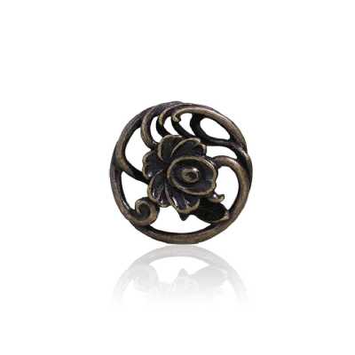 OBU4836 Bottone con gambo ad anello semitondo Haimetal
