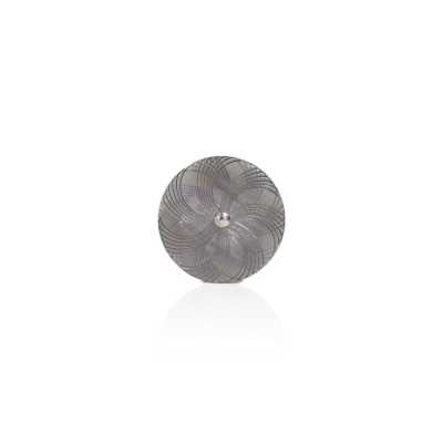 RVS6803 Bottone con gambo ad anello semicircolare e anello circolare in ottone/resina poliestere