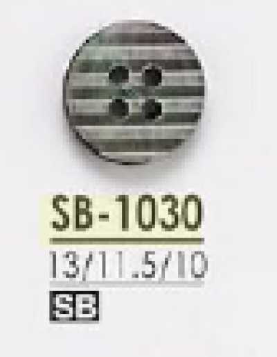 SB1030 Bottone a quattro fori in conchiglia madreperla nera