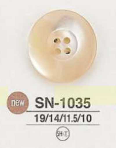 SN1035 Bottone in conchiglia Takase a quattro fori
