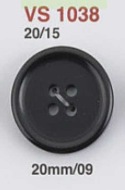 VS1038 Bottone in resina poliestere a 4 fori