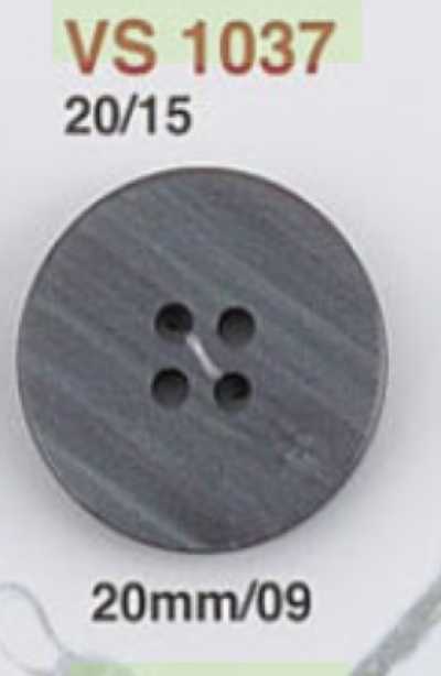 VS1037 Bottone in resina poliestere a 4 fori