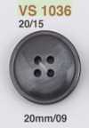 VS1036 Bottone in resina poliestere a 4 fori con fori frontali