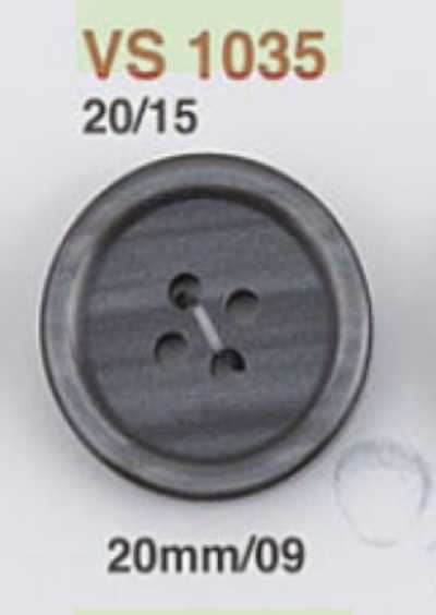 VS1035 Bottone a 4 fori in resina poliestere