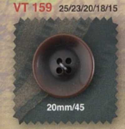 VT159 Bottone a 4 fori da cucire in resina di poliestere