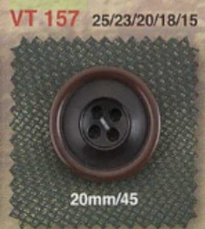 VT157 Bottone in resina di poliestere a quattro fori