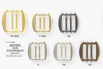 MC3353 Fibbia esagonale in ottone/pressofuso