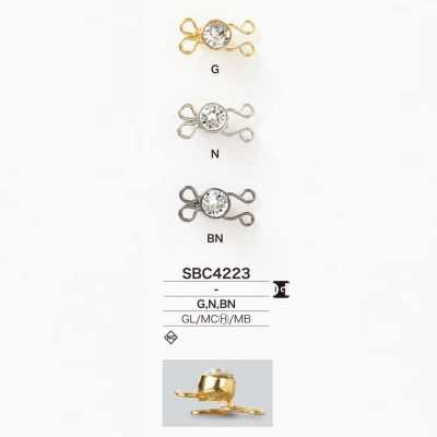 SBC4223 Gancetto a molla in vetro/Hi-Cast/ottone