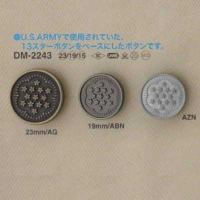 DM2243 Bottone pressofuso con gambo ad anello circolare a semi-anello