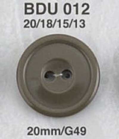 BDU012 Bottone in resina poliestere a 2 fori