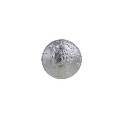 DM2253 Bottone con gambo ad anello circolare in metallo alto/ottone