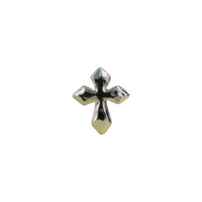 DM2047 Bottone con gambo ad anello semitondo in metallo alto