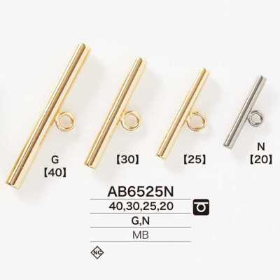AB6525N Bottone da montgomery in ottone