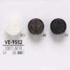 VE9552 Bottone quadrato in resina di poliestere con gambo a semi-anello