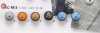 VC9815 Bottone con gambo ad anello circolare in ottone/resina poliestere