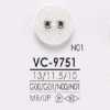VC9751 Bottone frontale a 2 fori in ottone/resina poliestere