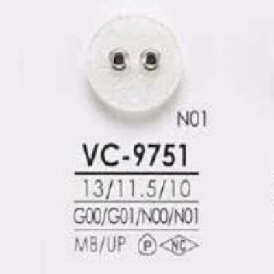 VC9751 Bottone frontale a 2 fori in ottone/resina poliestere