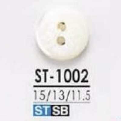 ST1002 Bottone in conchiglia Takase a 2 fori, nastro