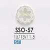SSO57 Bottone in conchiglia Takase a 2 fori frontali